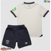 Camiseta West Ham United Visitante Equipación para niños 2025-26 manga corta (+ pantalones cortos)
